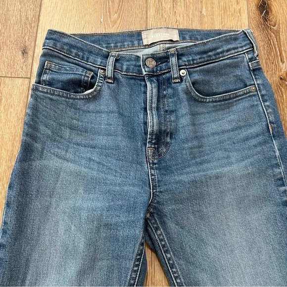 Everlane Women’s Medium Wash Mid-Rise Straight Leg Ankle Denim Jeans Sz 26R GUC - Picture 4 of 8